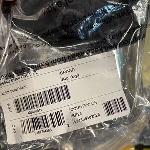 ALO Yoga Black Visor